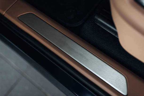 istock Modern car door threshold. Car door frame 1295025406