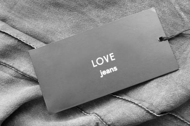istock Love jeans clothing label 1295028730