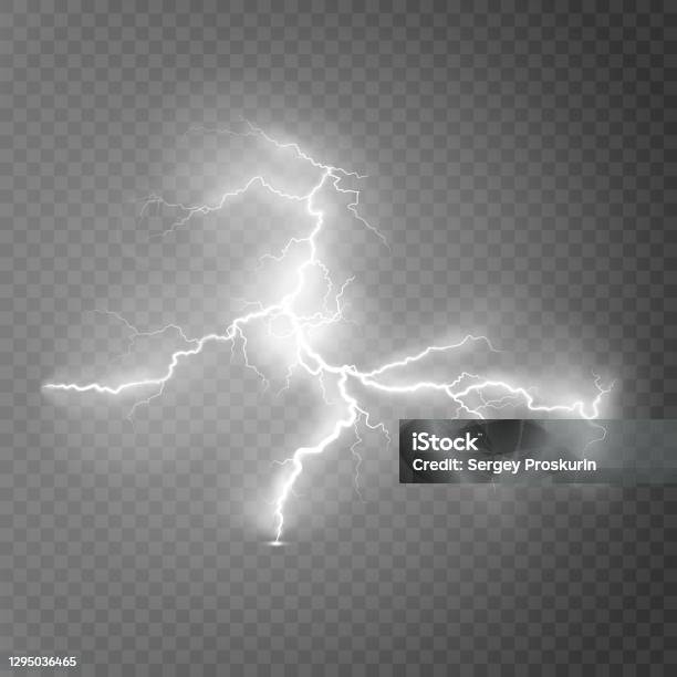 Lightning Explode Lightning Lightning Lightning Collision Powerful Electrical Explosion ...