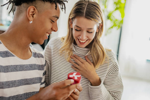 istock Romantic moments at home on Valentine’s Day 1295045717
