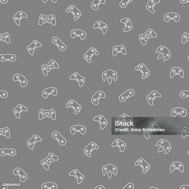 Controller Layout Background Video Game Controller Gamepad Background Stock Illustration - Download ...