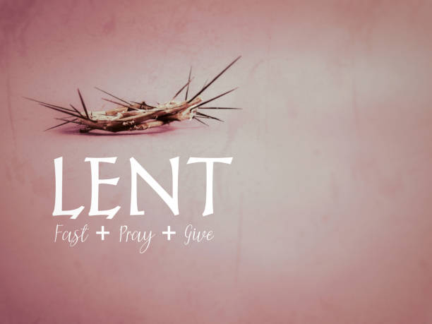 Lent Season,Holy Week and Good Friday Concepts 'LENT fast pray give' text in red vintage background. Stock photo. lent stock pictures, royalty-free photos & images