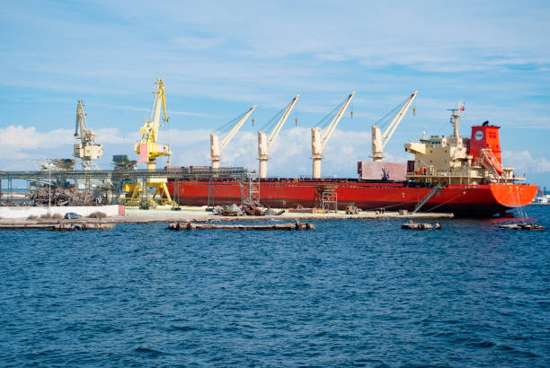 Tugboats nailing in Phu My port - a industrial port in Ba Ria Vung Tau province, South Vietnam