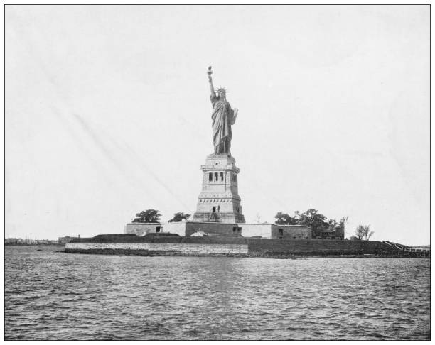 istock Antique photograph: Statue of Liberty, New York 1295057269