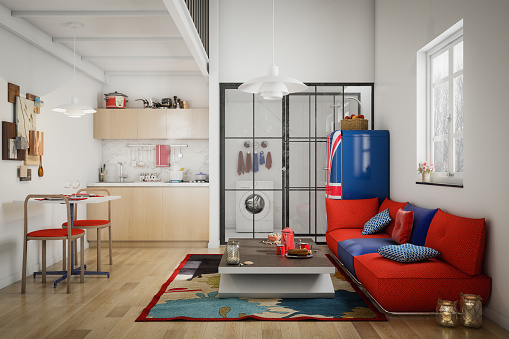 Digitally generated Scandinavian style living room interior design.

The scene was rendered with photorealistic shaders and lighting in Autodesk® 3ds Max 2020 with V-Ray 5 with some post-production added.