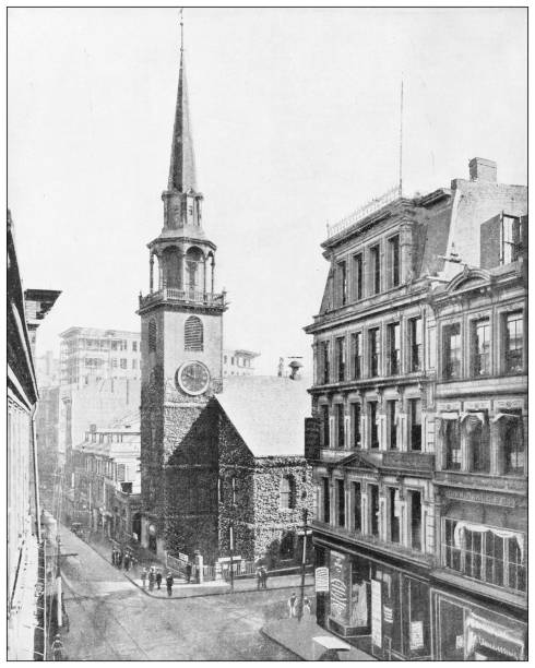 istock Antique photograph: Old South Church, Washington Street, Boston, Massachusetts 1295059630