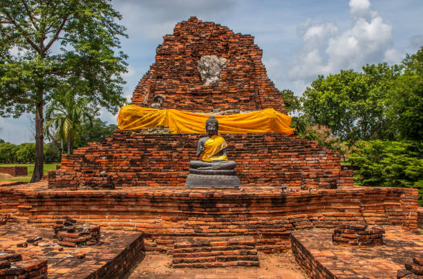 Buddhism Statue in Ayutthaya Thailand Southeast Asia