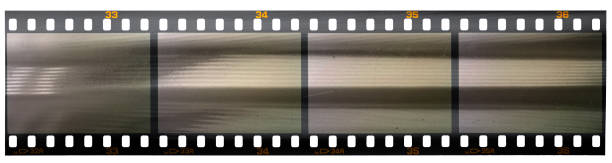 istock long 35mm film snip or strip with empty frames or cells on white background, just blend in your photos to make them look vintage. 1295066948