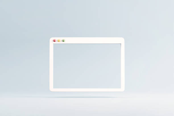 最小限の web シンプルなブラウザー ウィンドウ。 - browser window ストックフォトと画像