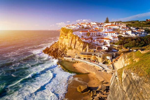 Azenhas do Mar is a seaside town in the municipality of Sintra, Portugal. Close to Lisboa. Azenhas do Mar white village, cliff and ocean, Sintra, Portugal. Azenhas Do Mar, Sintra, Portugal. Azenhas do Mar is a seaside town in the municipality of Sintra, Portugal. Close to Lisboa. Azenhas do Mar white village, cliff and ocean, Sintra, Portugal. Azenhas Do Mar, Sintra, Portugal. azenhas do mar stock pictures, royalty-free photos & images