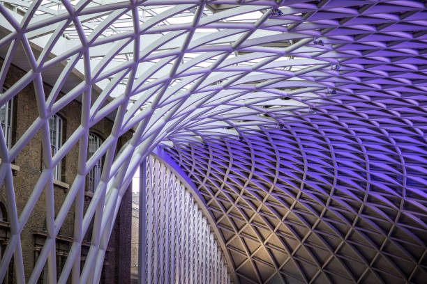 King's Cross station concourse at Christmas 2021. King's Cross is the Main London rail station for the East Coast London to Edinburgh route, it is situated in North East London, near Camden, England, UK.