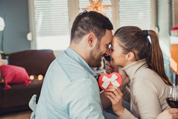 istock Romantic moments at home on Valentine’s Day 1295087216
