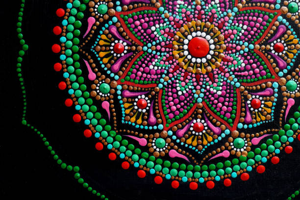 istock Beautiful hand painted mandala 1295107347