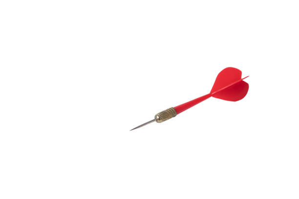 istock Single Red arrow Dart Isolated on White Background with clipping path. 1295126728
