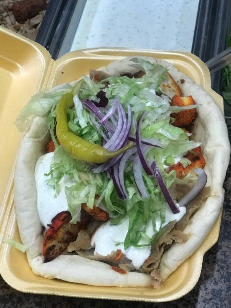 istock Chicken Tikka Kebab in Nan bread 1295153587