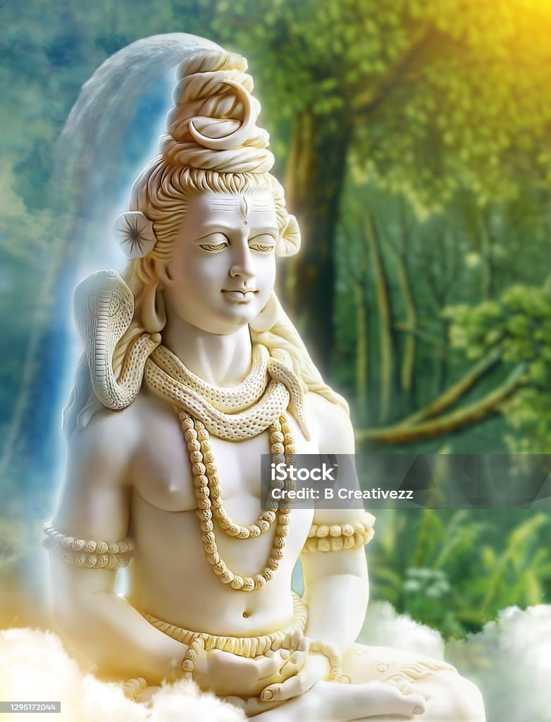 3d Wallpaper Lord Shiv With Clouds And Sun Rays God Mahadev Mural 3d  Illustration Stock Photo - Download Image Now - iStock