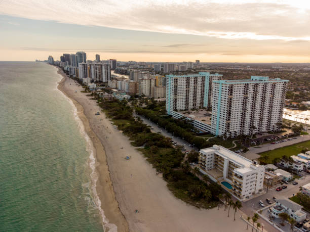 istock Hollywood Beach FL Beachfront real estate 1295180513