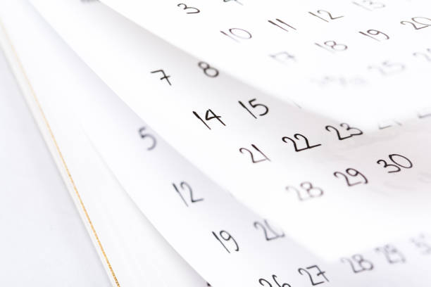 istock Abstract blur calendar for 2021 month schedule to make an appointment or manage the schedule every day pages flipping 1295207833