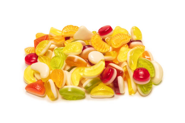 istock Assorted tasty gummy candies. 1295209804