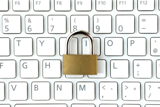 istock Protection for PC security images, padlock on keyboard 1295220635