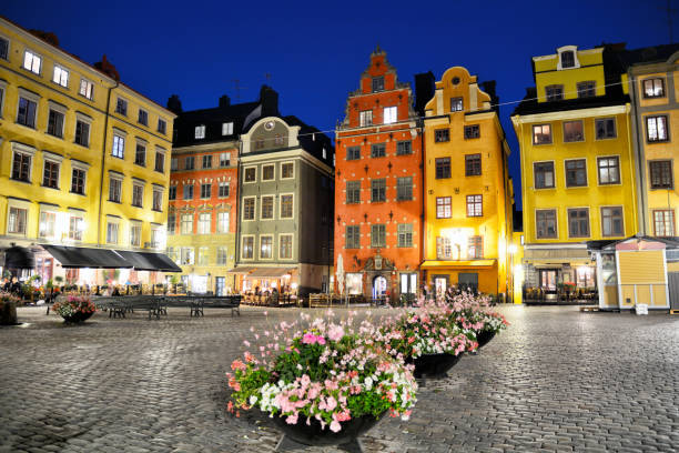 istock Gamla Stan at night, Stockholm 1295222129