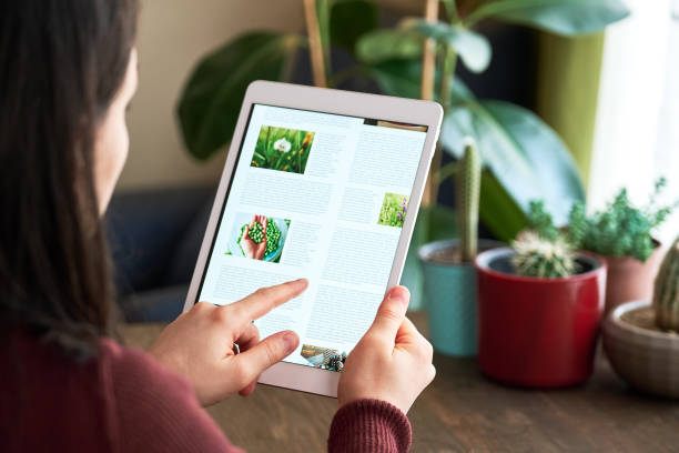 istock Woman using digital tablet at home 1295228877