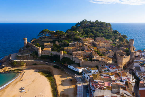 istock Aerial view of Tossa de Mar, Spain 1295230757