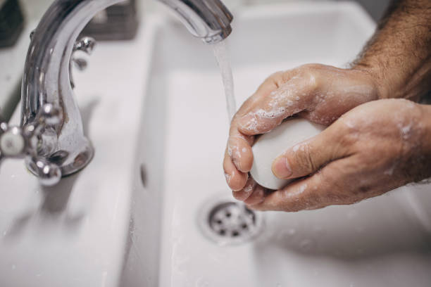 istock Hand washing, virus protection 1295231033