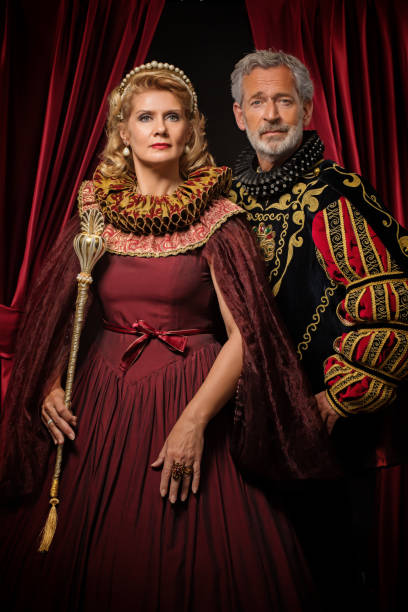 istock Historical King and queen in studio shoot 1295246897