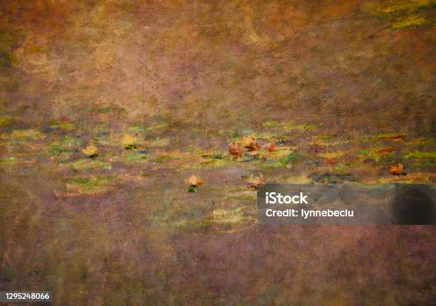 Waterlily Paintings Stock Photo - Download Image Now - Claude Monet, Water Lily, France