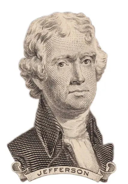 Photo of Portrait of U.S. president Thomas Jefferson