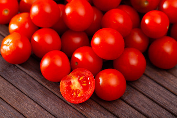 istock photo of heap cherry tomato on table 1295253292