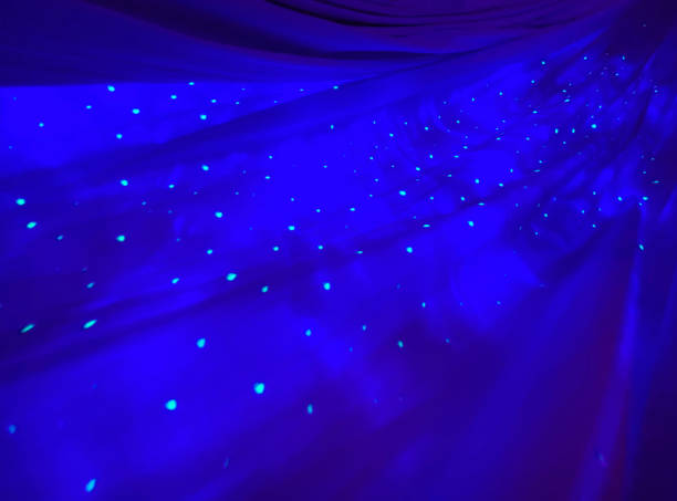 istock Background of fabric with star light effects 1295264042
