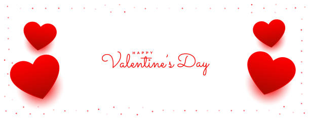 istock happy valentines day beautiful hearts banner design 1295268066