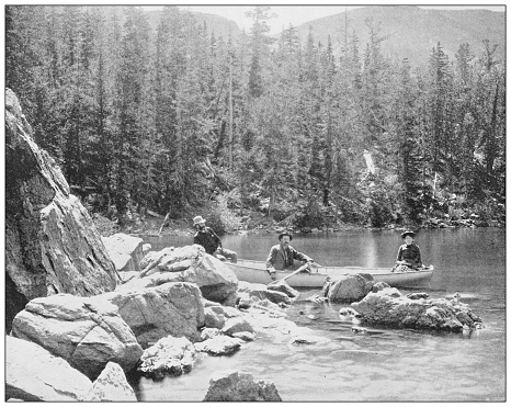 Antique photograph: Lake Fen, near Georgetown, Colorado