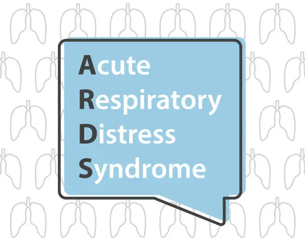 Vector illustration of ARDS Acute Respiratory Distress Syndromen concept