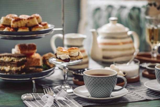 Afternoon tea for two Afternoon tea for two afternoon tea photos stock pictures, royalty-free photos & images