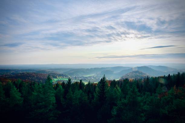 Birds view of Upper Franconia Region of Upper Franconia franconia stock pictures, royalty-free photos & images