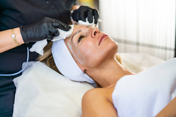 istock Anti aging treatment in beauty salon 1295304203