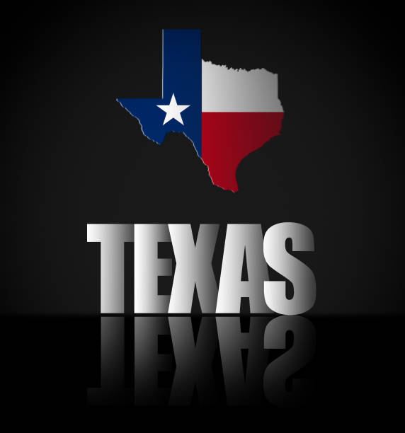 istock US State of Texas - map with flag illustration 1295307543