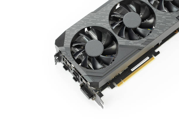 istock Game graphics card isolated on white background. 1295311591