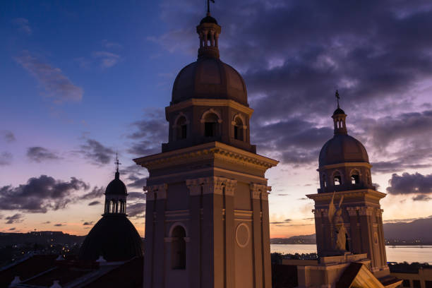 istock Cathedral in Santiago de Cuba at sunset 1295315455