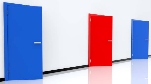 istock Concept of tree colorful doors 1295318302