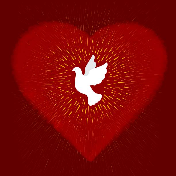 istock White dove and red heart San valentine’s greeting card 1295328010