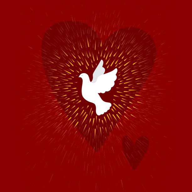 istock White dove and red heart San valentine’s greeting card 1295328019