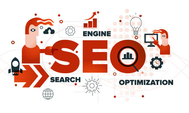 istock Character is showing word sign SEO. Abstract concept of web SEO optimization. 1295332830