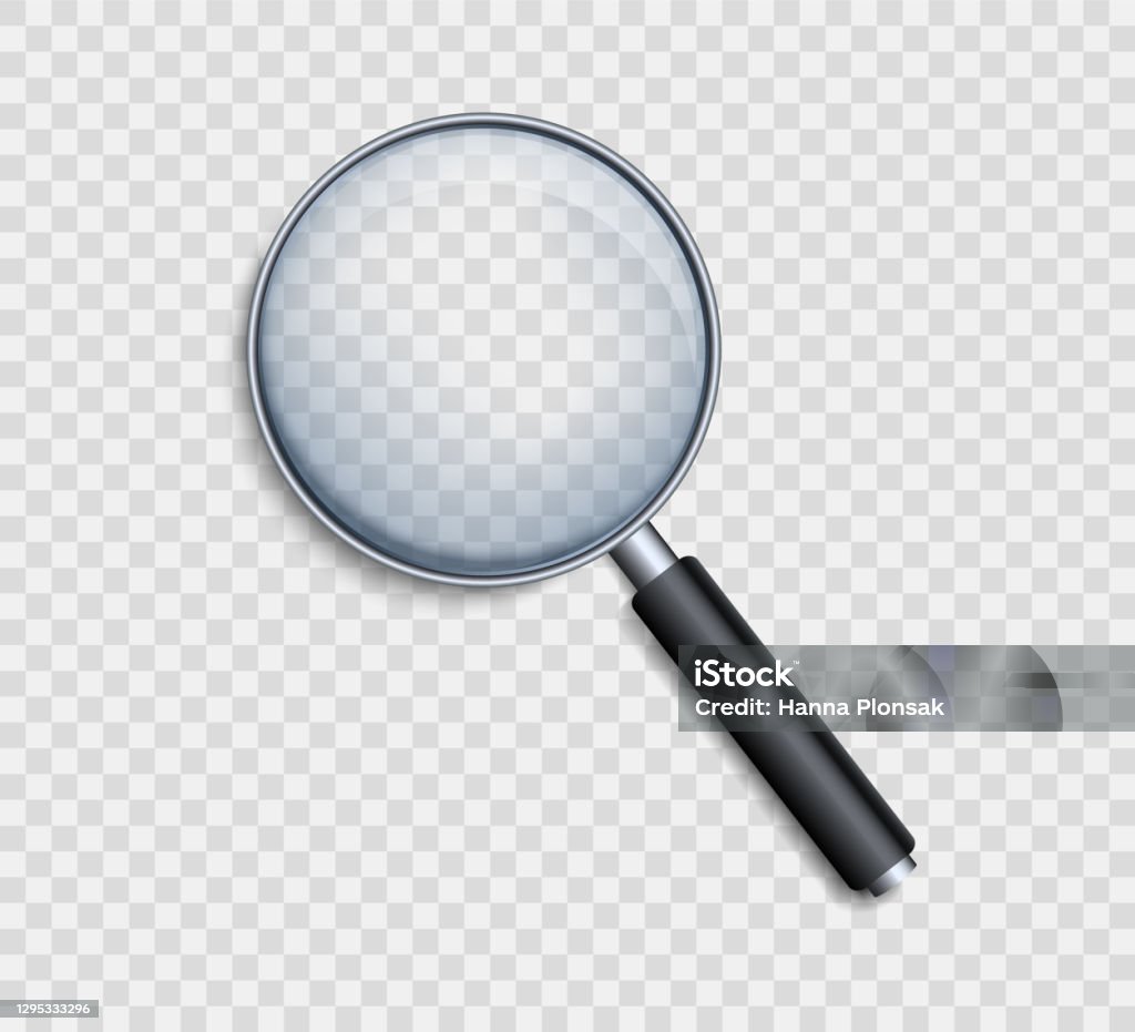 Realistic Magnifying Glass Magnifying Tool With Shadow Loupe For Magnify On  A Transparent Background Stock Illustration - Download Image Now - iStock