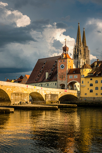 just before a storm - Regensburg old town