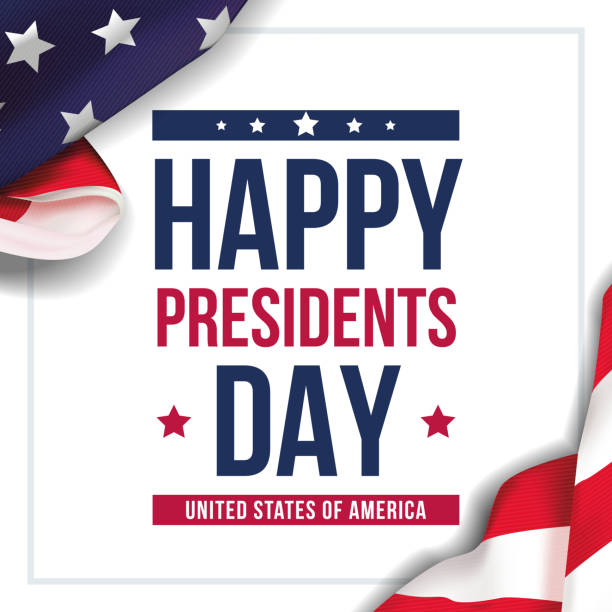 Presidents day background. Banner on top of American flag. Vector illustration. Presidents day background. Banner on top of American flag. Vector illustration. government backgrounds stock illustrations