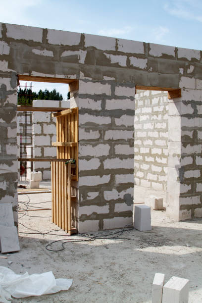 istock interior of a country house under construction. Site on which th 1295341268